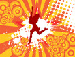 disco hintergrund mit partygirl disco hintergrund mit partygirl