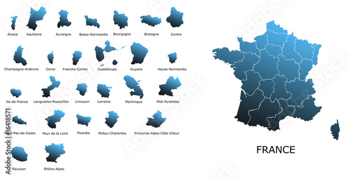 Carte Régions de France