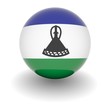 High resolution ball with flag of Lesotho High resolution ball with flag of Lesotho
