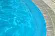 Background with blue water in pool