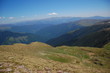 deep valley in fagaras mountains, the carpathians