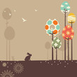 Vektor: Retro Spring Design Retro Spring Design