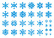 Vector: 30 Vector Snowflakes Set 30 Vector Snowflakes Set
