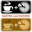 Vektor: icon kaffee und kuchen icon kaffee und kuchen