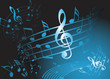 Blue music theme Blue music theme