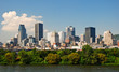 Montréal, le centre ville depuis le parc Jean Drapeau
