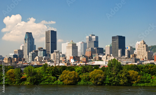 Photo: Montréal, le centre ville depuis le parc Jean Drapeau Montréal, le centre ville depuis le parc Jean Drapeau