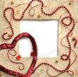 Photo: straw frame with heart straw frame with heart