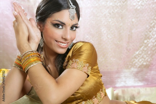 Photo: Beautiful indian brunette woman portrait Beautiful indian brunette woman portrait