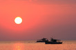 Fishing boat at sunset Fishing boat at sunset