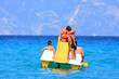 Family on boat day-trip