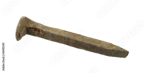 Photo: Rusted railroad spike Rusted railroad spike