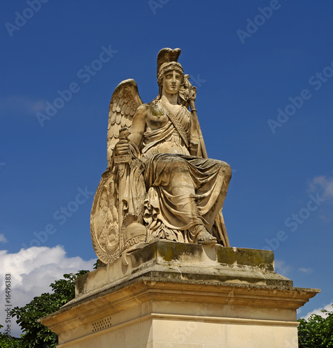Photo: A Statue at the Arc de Triomphe du Carrousel, Paris, France A Statue at the Arc de Triomphe du Carrousel, Paris, France