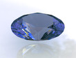 Massive oval sapphire stone - 3d