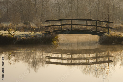 Le petit pont sur les étangs