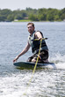 Wild ride on a kneeboard