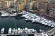 Yachten im Hafen Port de Fontvieille von Monaco Yachten im Hafen Port de Fontvieille von Monaco