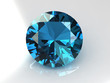 Elegant topaz gemstone - 3D