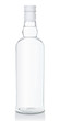 Vector illustration of a glass bottle with Russian vodka Vector illustration of a glass bottle with Russian vodka