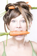 girl with carrot