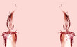 Horizontal Red Christmas Candles Border