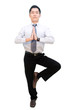 Asian guy posing - yoga