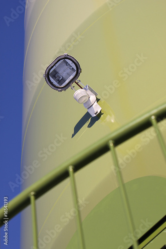 Foto: Beleuchtung an einer Windkraftanlage Beleuchtung an einer Windkraftanlage