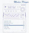 media player on vector