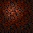 Red background made from circles