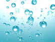 Bulle d'eau cyan