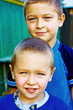 Two happy boys - brothers or friends
