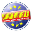 button sonderposten wenn weg, dann weg