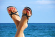 Relax attitude en bord de mer