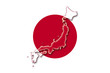 japan flag flagge shape