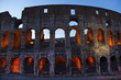 Colosseum Evening Details Rome Italy
