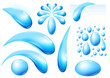 Water drops collection. Water drops collection.
