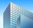 Bright Blue City Business Building Bright Blue City Business Building