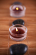 Composition zen / bougies et galets
