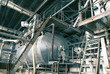 different size and shaped pipes at a power plant