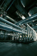 different size and shaped pipes at a power plant