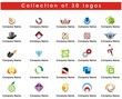 Collection of 30 vector logo - logos