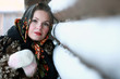 Russian girl in national dress