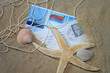 Urlaubskarten am Strand