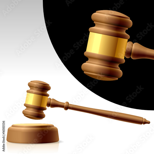 Vector: Gavel. Vector. Gavel. Vector.
