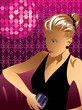Young woman with cocktail