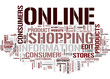 Shopping online tag cloud