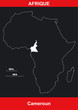 Carte Afrique - Cameroun - Vectoriel Carte Afrique - Cameroun - Vectoriel