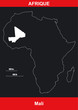 Carte Afrique - Mali - Vectoriel Carte Afrique - Mali - Vectoriel