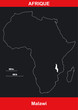 Carte Afrique - Malawi - Vectoriel Carte Afrique - Malawi - Vectoriel