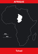 Carte Afrique - Tchad - Vectoriel Carte Afrique - Tchad - Vectoriel